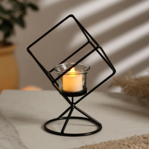 BOH Modern Sturdy Cube Candle Holder